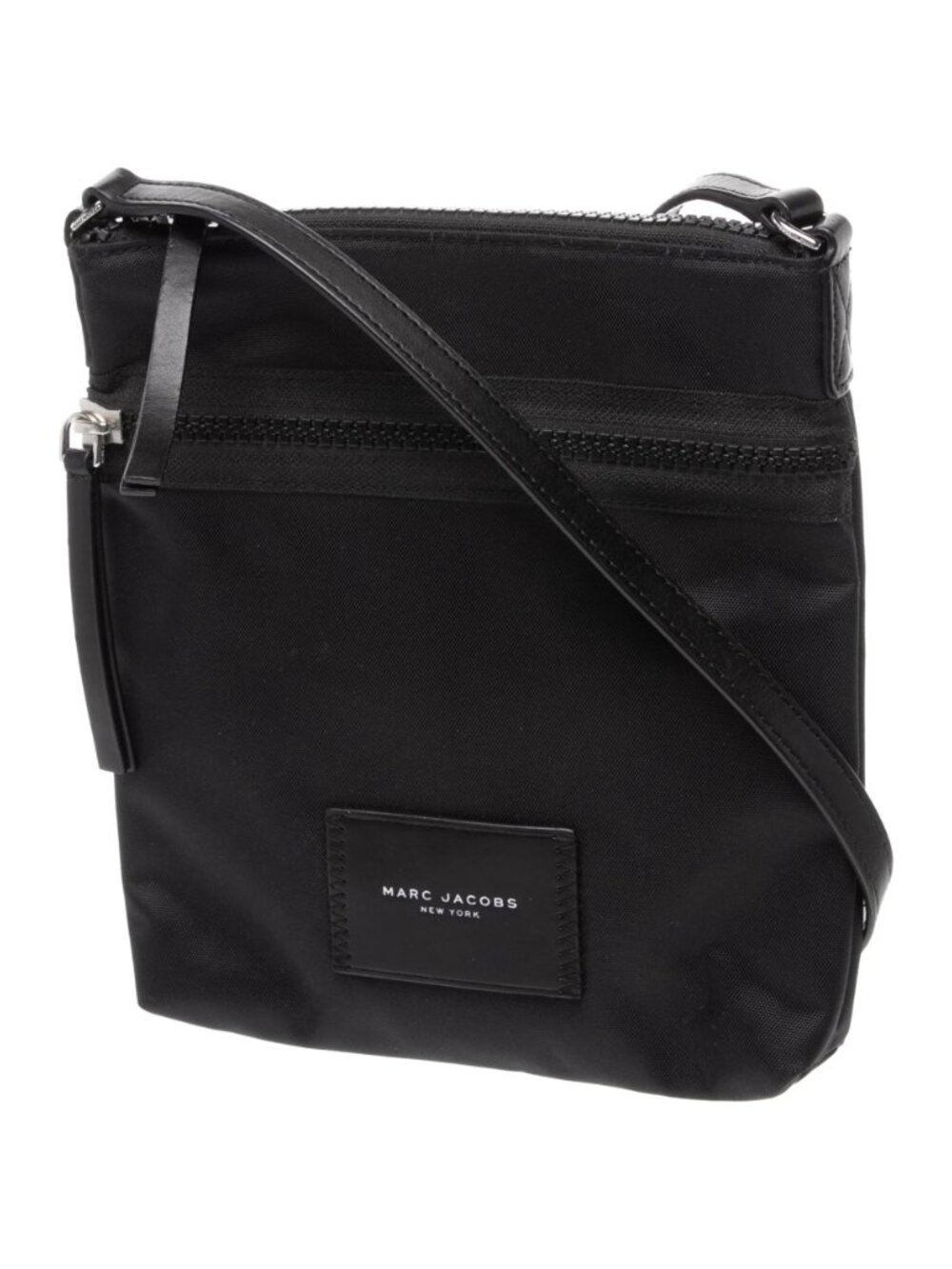 Marc Jacobs Nylon Crossbody Bag Black Tonal Hardware Women Biker - Picture 6 of 8